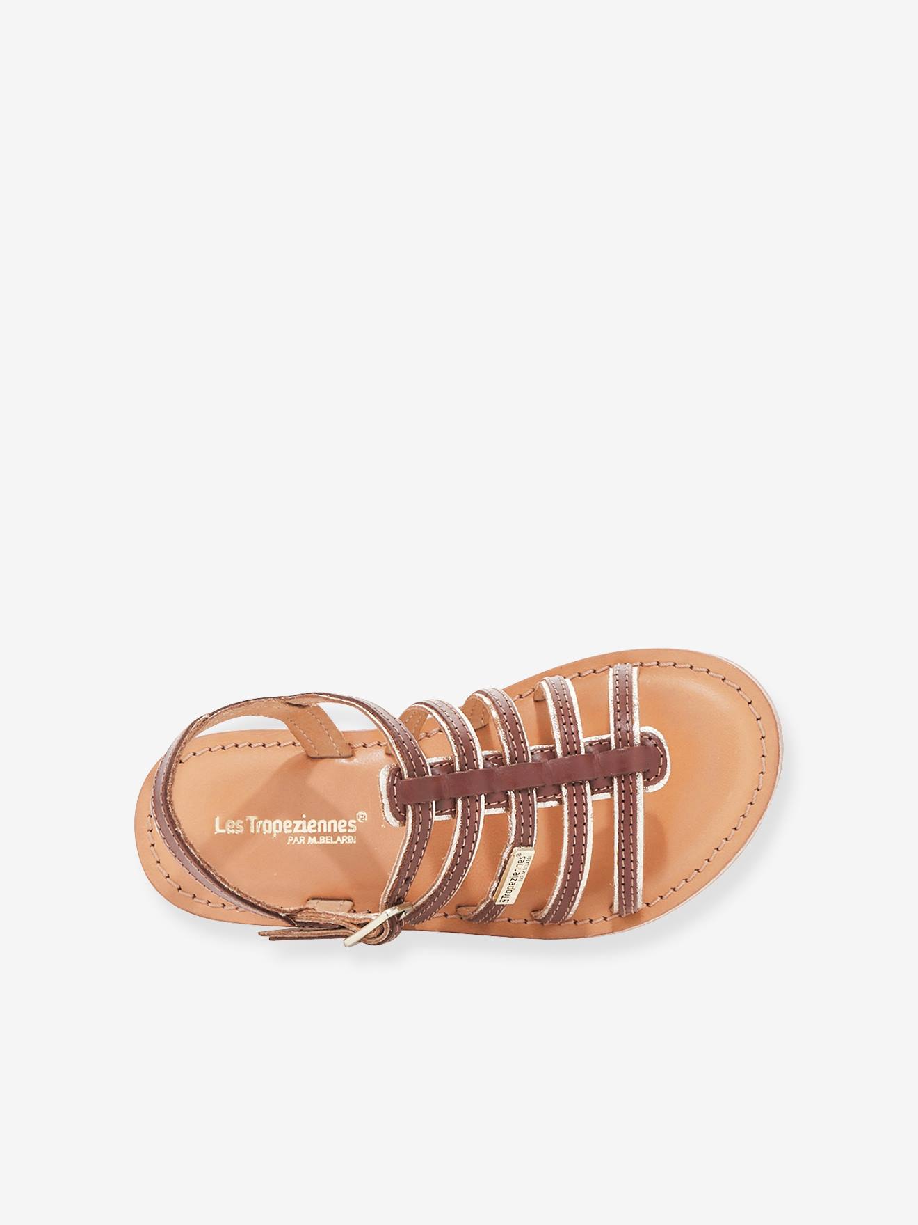 Sandales cuir enfant Monzar LES TROPEZIENNES® PAR M. BELARBI beige
