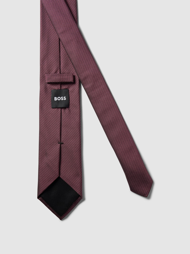 Krawatte mit Allover-Muster in fuchsia