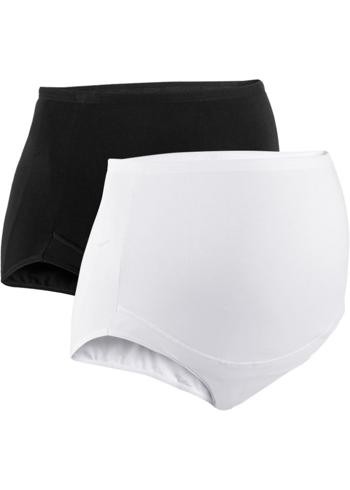 Überbauchslip mit Bio-Baumwolle (2er Pack)