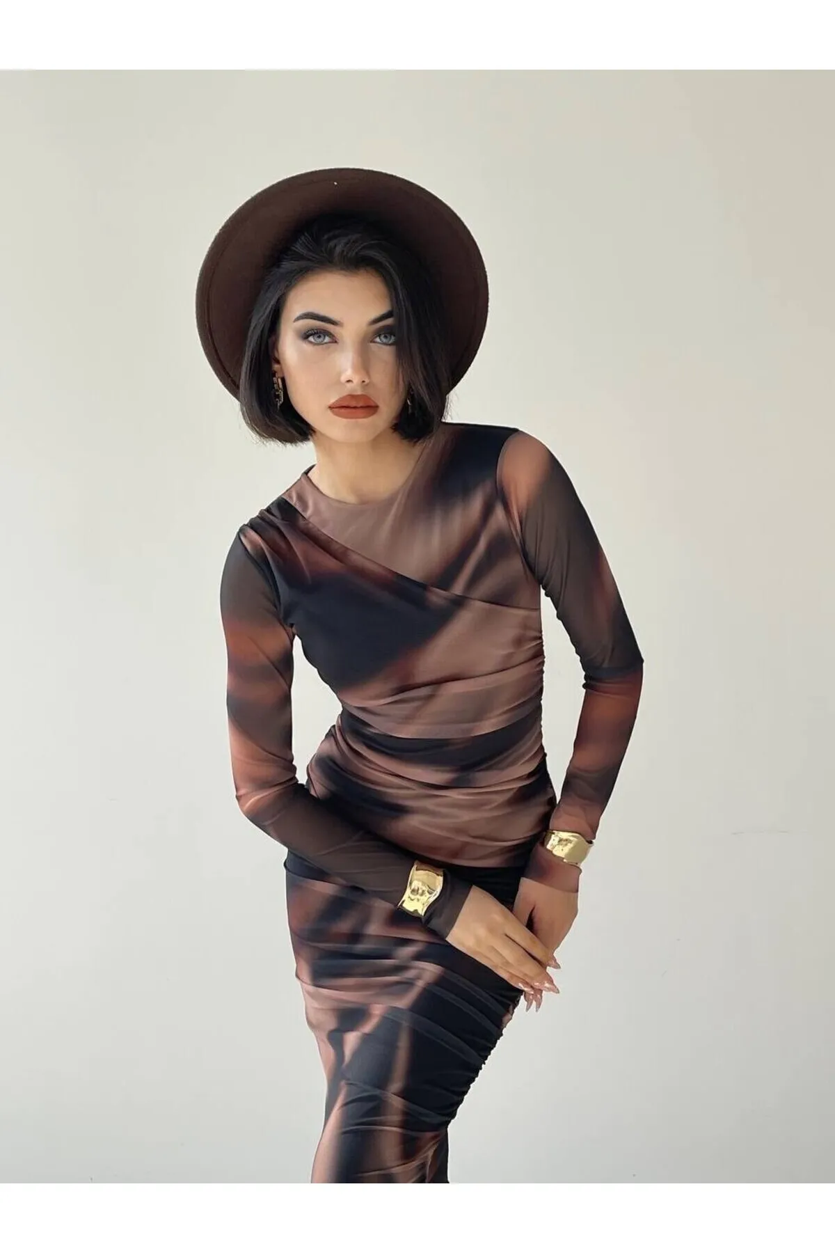 SONREİR  Kleid - Beige - A-Linie
