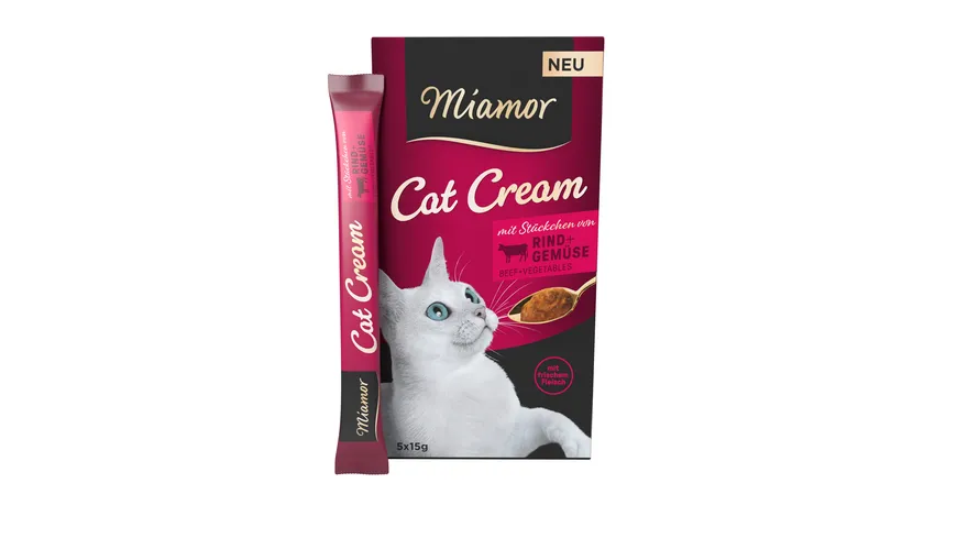 Miamor Cat Cream Katzensnack Rind + Gemüse 75 g