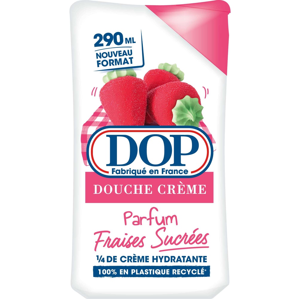 DOP Dop Douche Crème Parfum Fraises Sucrées290ml Gel douche