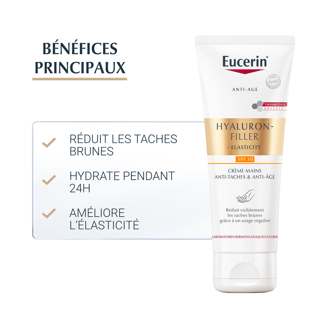 eucerin Eucerin HYALURON-FILLER + ELASTICITY Crème Mains Anti-taches & Anti-âge Crème pour les mains