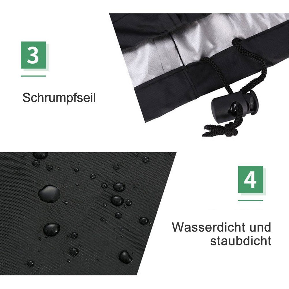OSTWOLKE Gartenmöbel-Schutzhülle Garten Rund Möbel Abdeckung Abdeckplane Schutzhaube Möbelschutzhülle (1-St), inkl. Aufbewahrungstasche, in verschiedenen Größen
