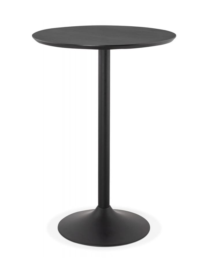 KADIMA DESIGN Hochtisch Schwarz Holz Metall | Bartisch für 4 Personen in Schwarz günstig kaufen onesize