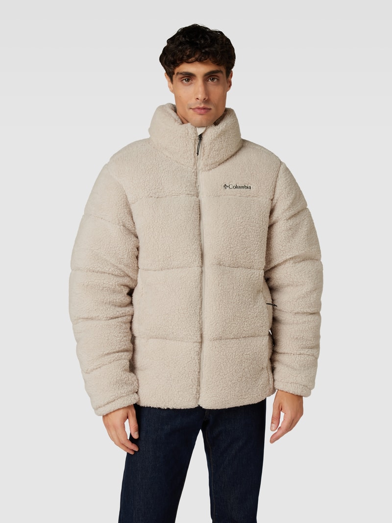 Steppjacke aus Teddyfell in beige