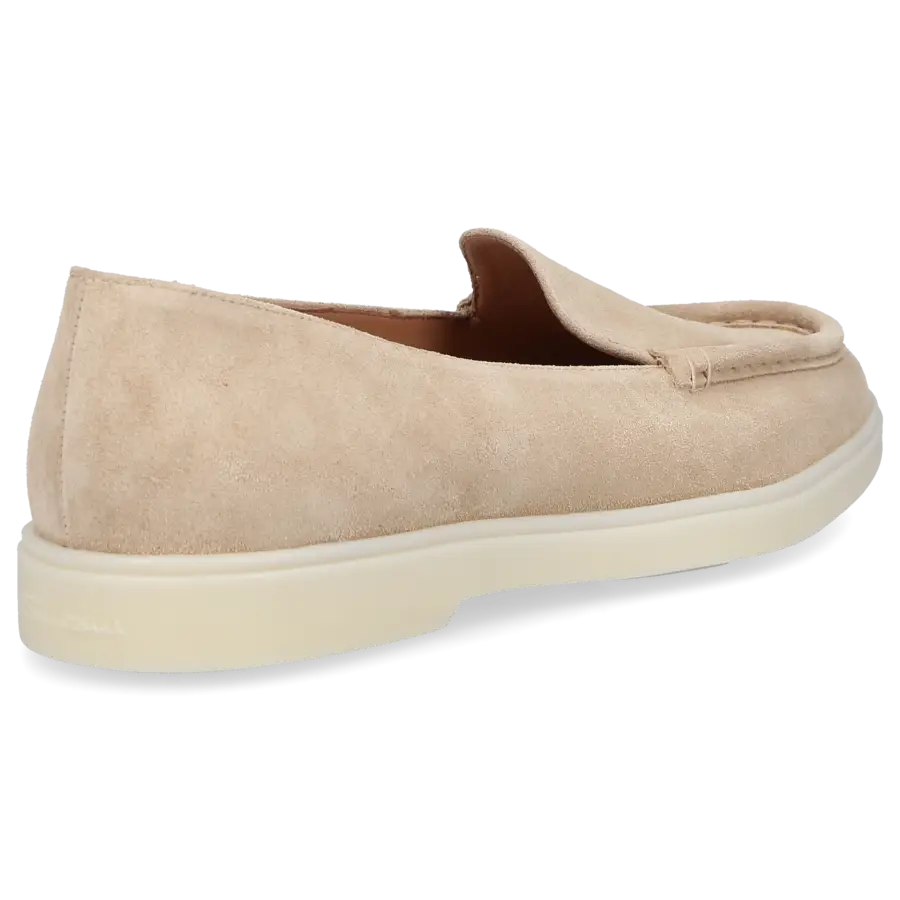 Santoni - Loafer 70143 Veloursleder - beige