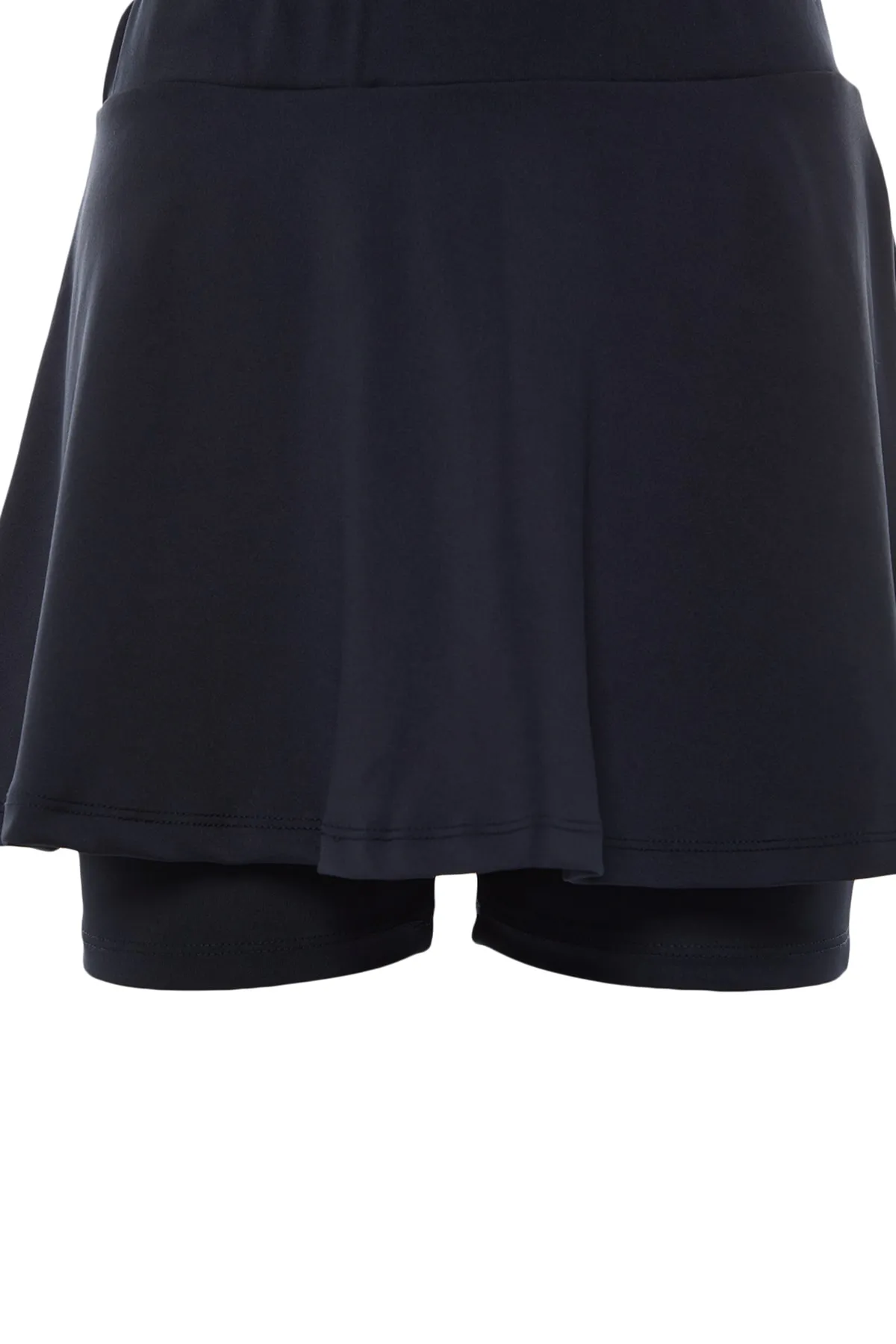 Trendyol Collection  Marineblauer 2-lagiger Tennis-Strick-Sport-Shorts-Rock mit Shorts innen TWOSS22SR00067