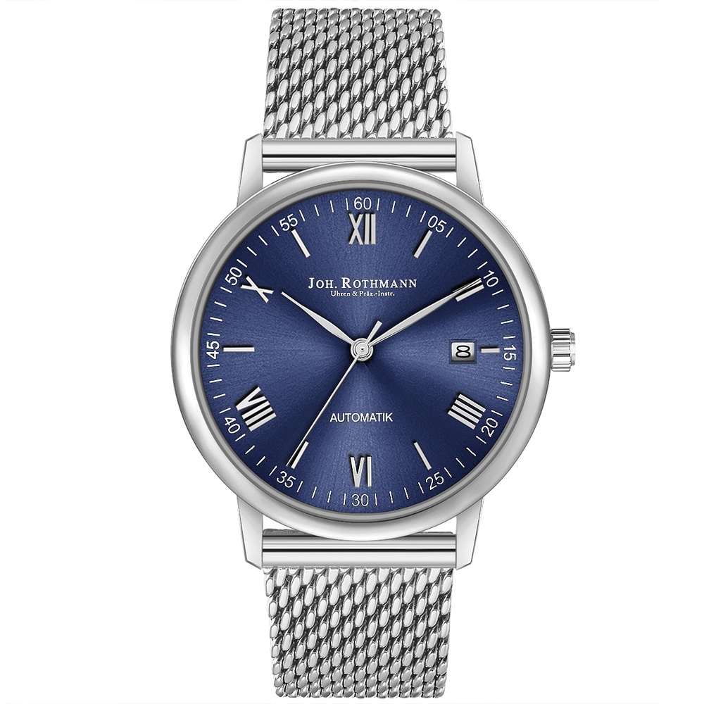 Joh. Rothmann Montre automatique Friedrich en Argent Acier inoxydable en Argent Montre