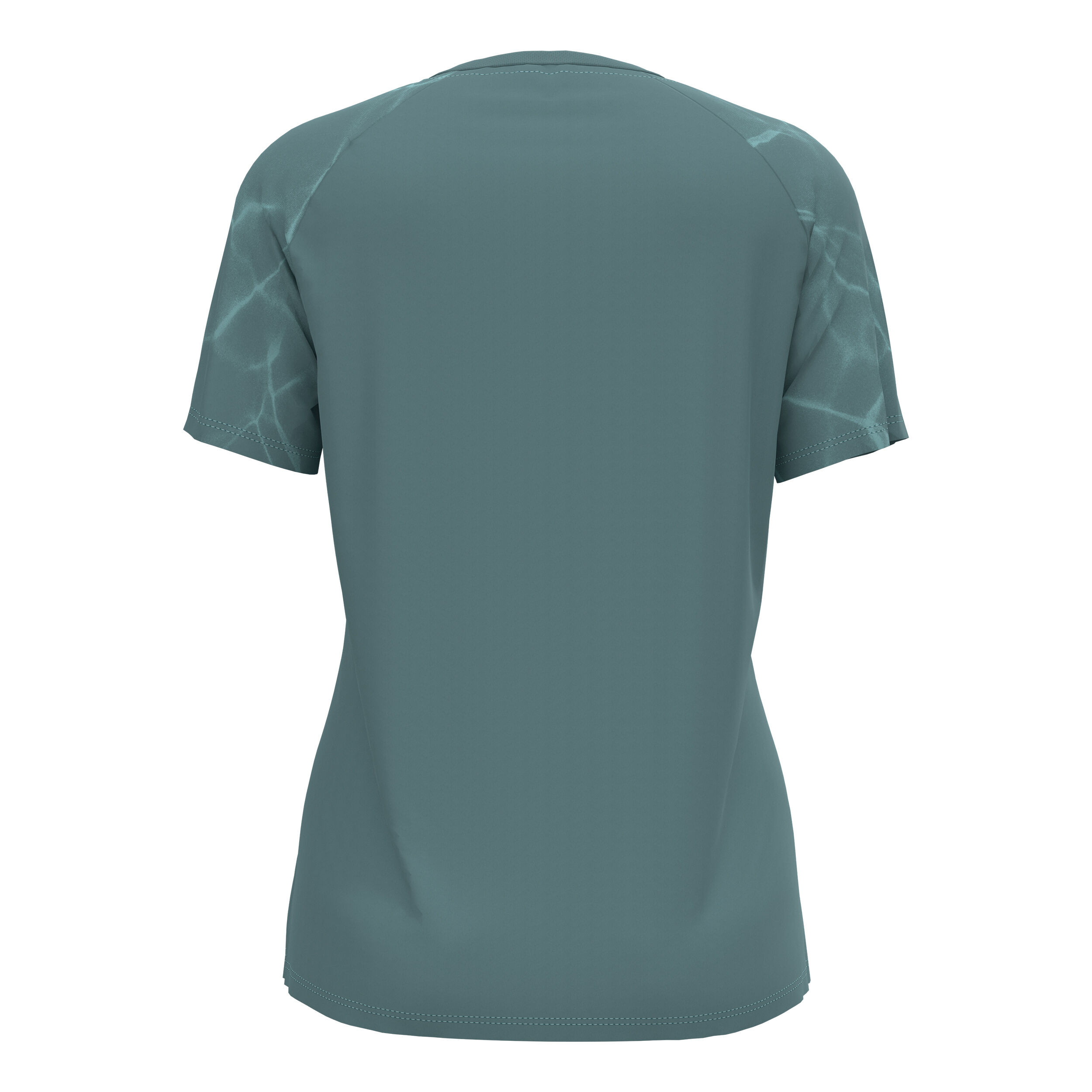 Essential Print Crew Neck Laufshirt Damen - Blaugrau