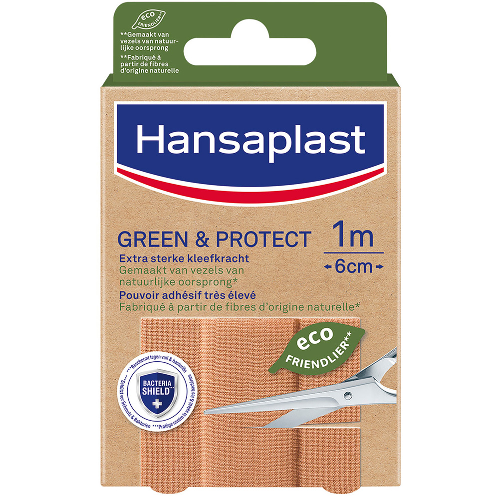 hansaplast GREEN&PROTECT -  Bande à découper 10X6 Bandage, pansement, sparadrap