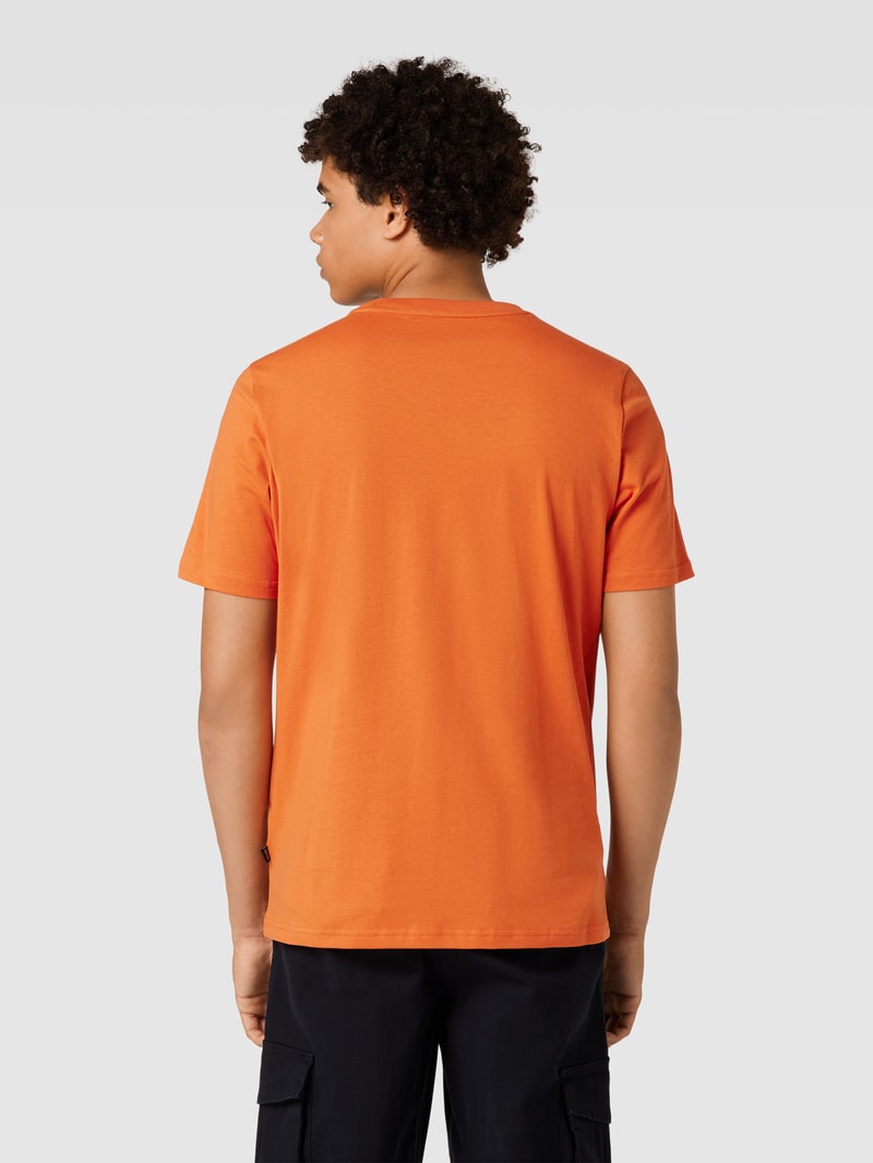 T-Shirt mit Galonstreifen in rostrot