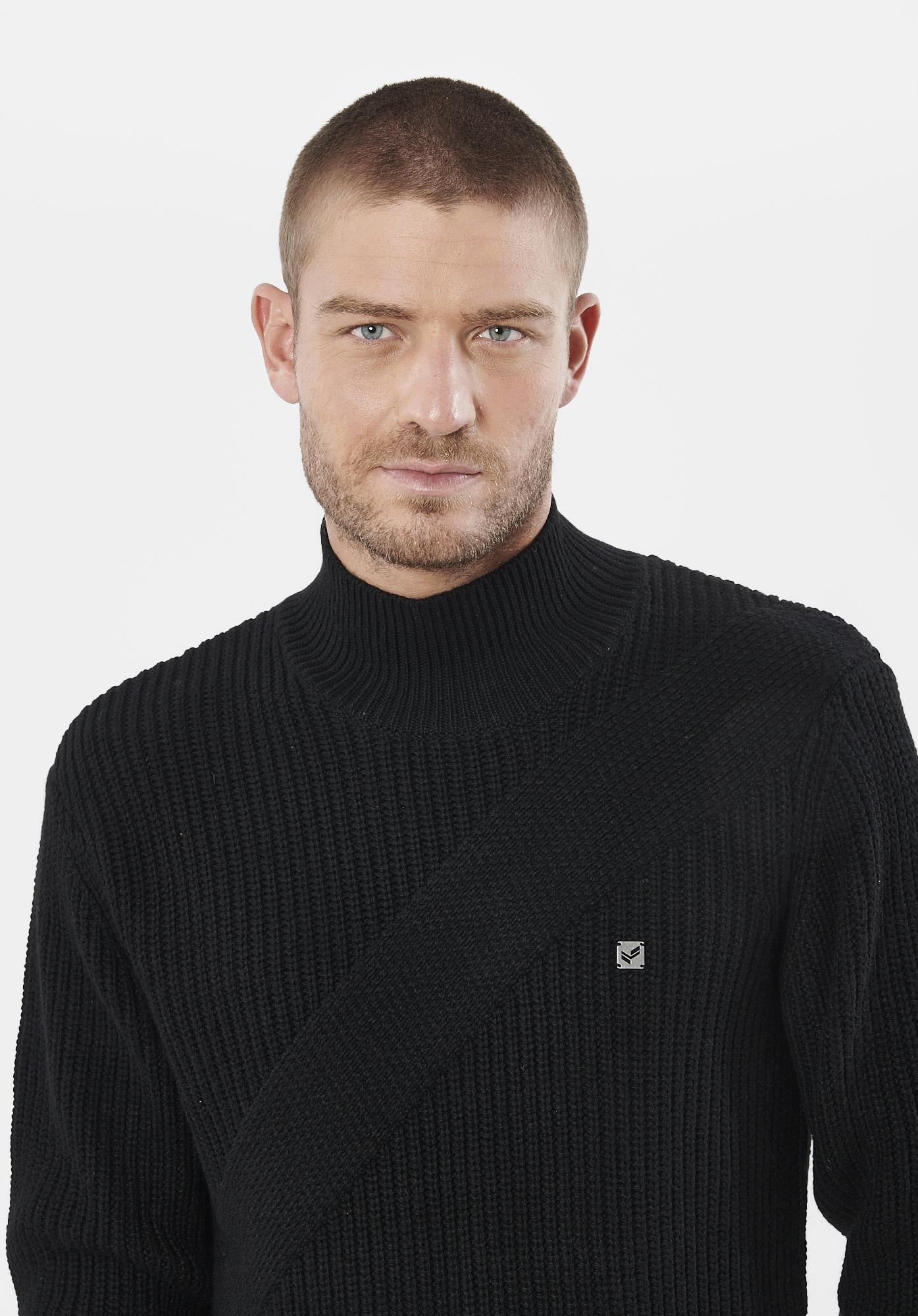 VENIZ  Pull noir homme