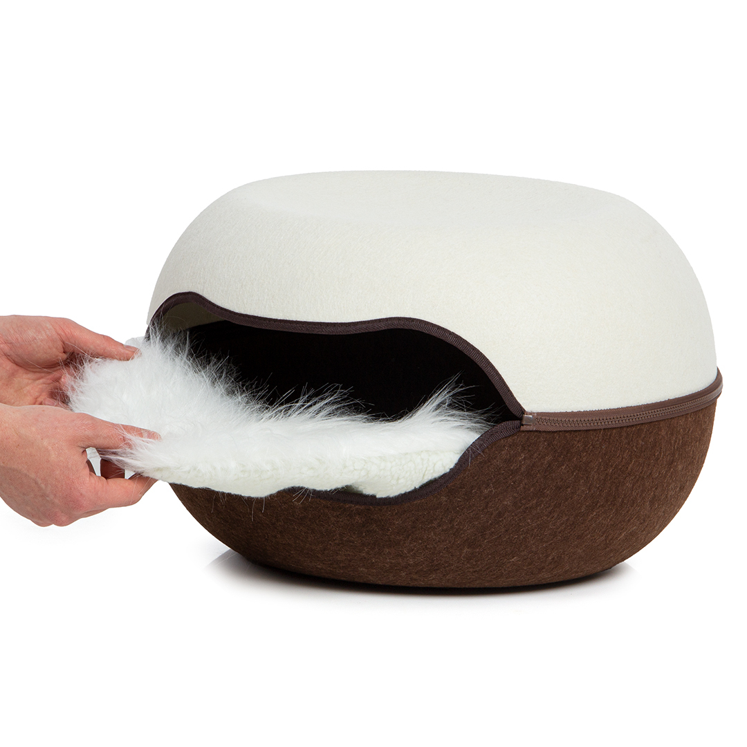 Canadian Cat Company Katzenbetten & Katzensofas Canadian Cat Company Filz Katzennest 2.0 weiß