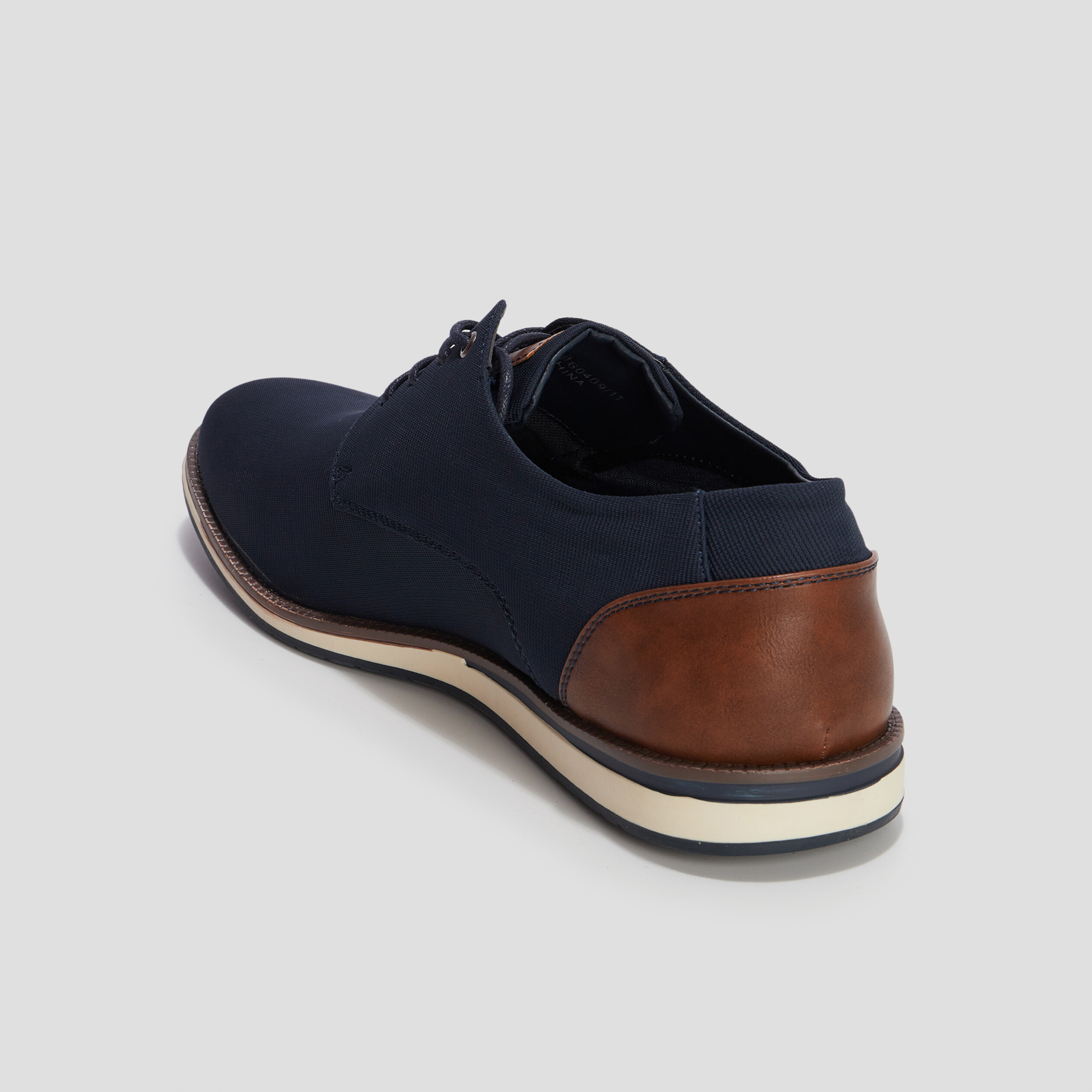Derbies plates à lacets bleu marine homme | La Halle