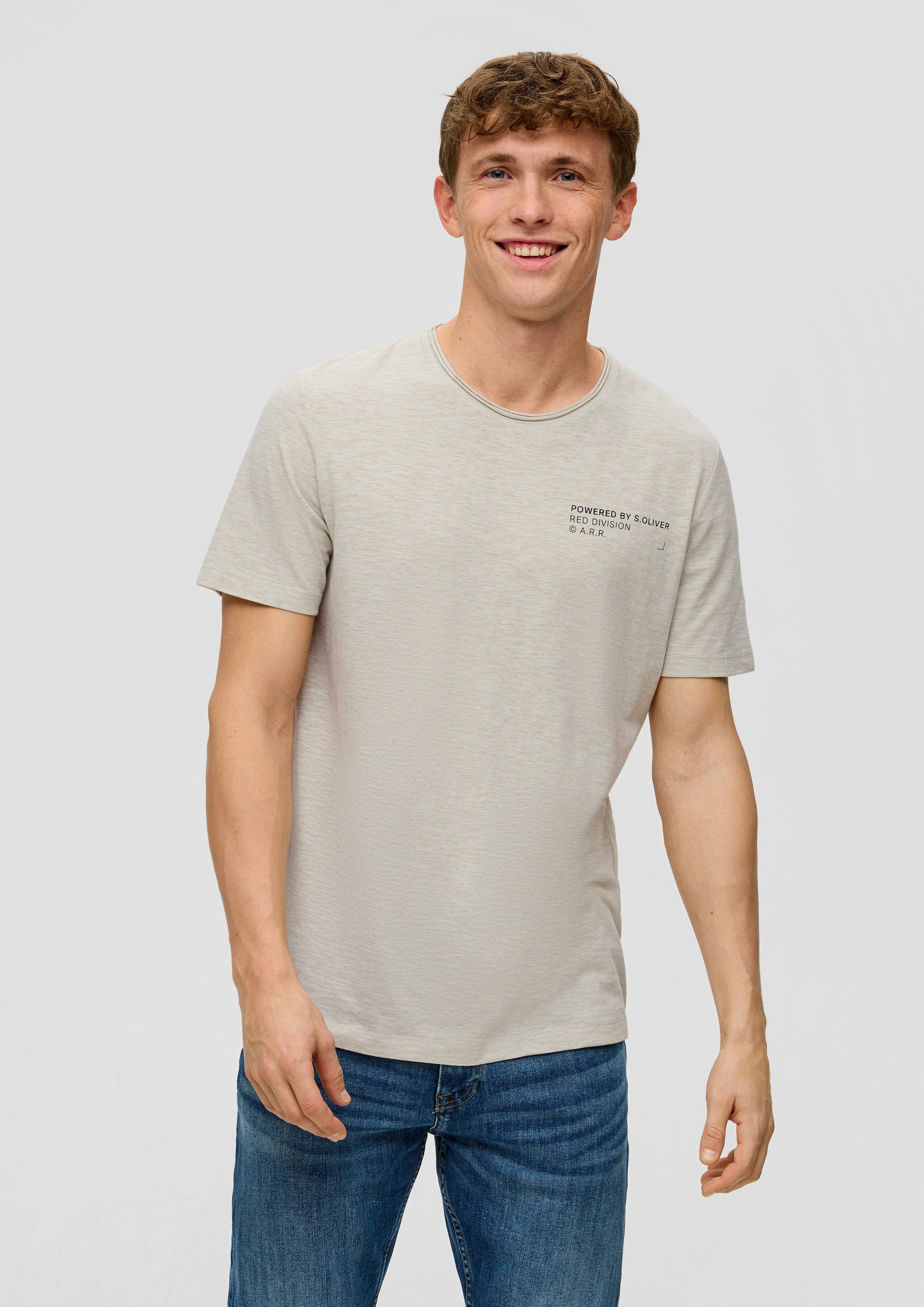 T-Shirt mit Flammgarnstruktur  2141468-01W1