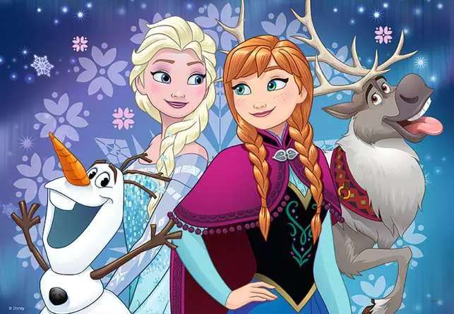Kinderpuzzle ab 4 Jahren - Frozen - Nordlichter - 24 Teile