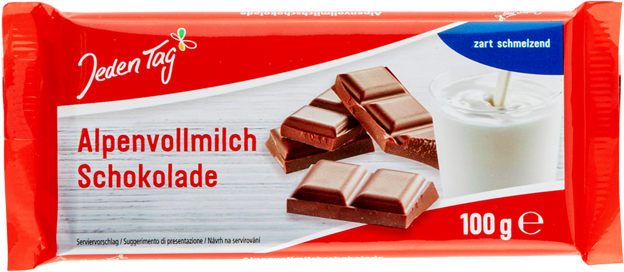 Jeden Tag Schokolade Alpenvollmilch