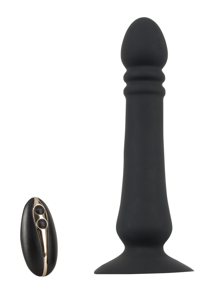 Black Velvets Stoßvibrator Anal thruster in schwarz günstig kaufen 19,5 cm