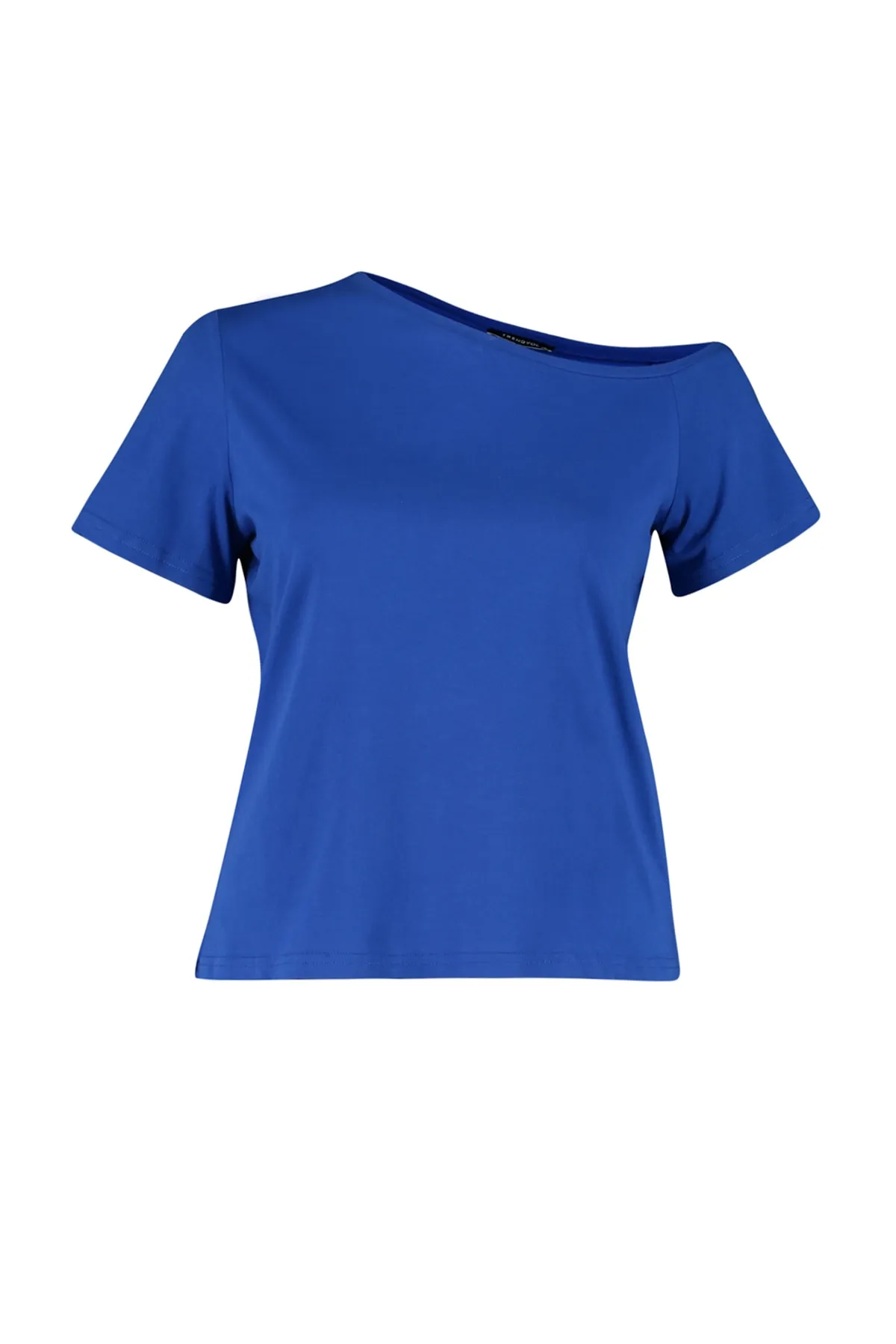 Trendyol Curve  Saks Strickbluse mit niedriger Schulter und detailliertem Schnitt TBSSS22AF0052