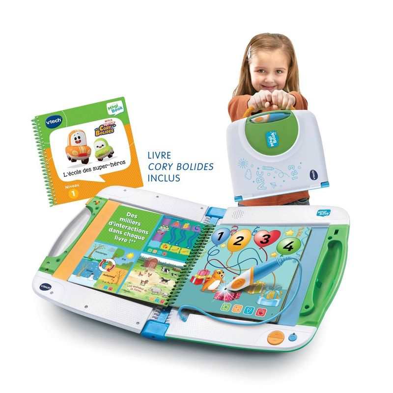 Lot livre Magibook V2 + Livre Magibook Je decouvre l'école maternelle + Livre Magibook Les bébés animaux Vtech