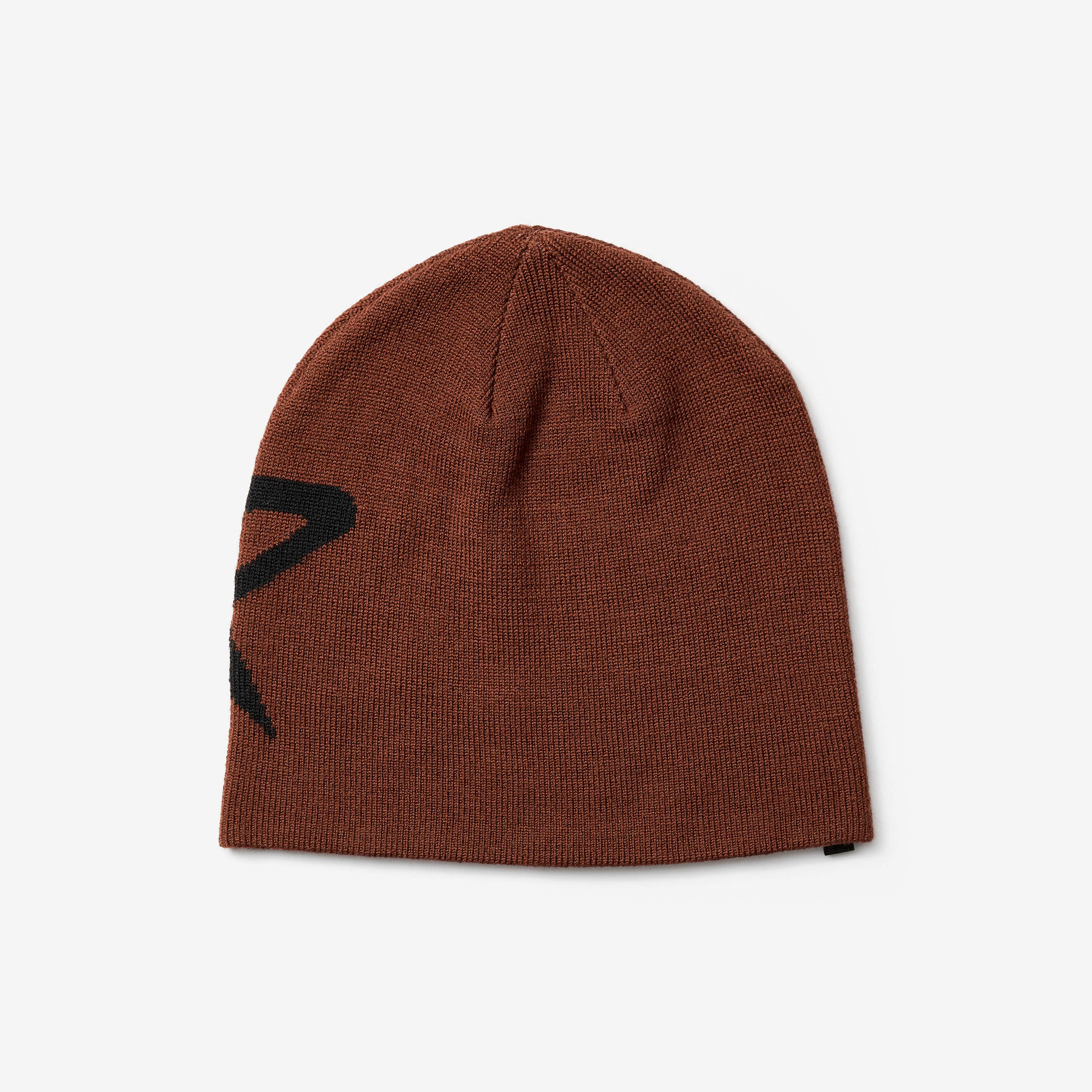 Merino Knitted Logo Beanie Earth