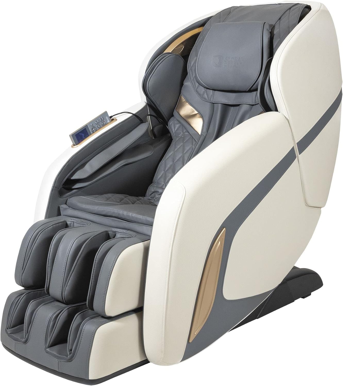 GLOBAL RELAX | KENSHO® Plus | Sillón Masaje Azul Grisaceo | 7 Programas | Presoterapia de Aire, Reflexoterapia de Pies, Termoterapia Espalda, Gravedad y Espacio Cero| Sonido Envolvente 3D | Bluetooth