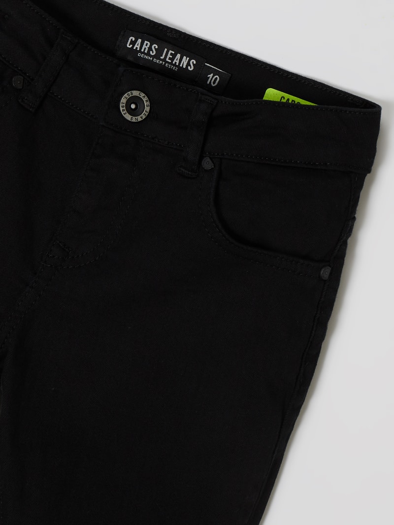 Regular Fit Jeans mit Stretch-Anteil Modell 'Rooklyn' in schwarz