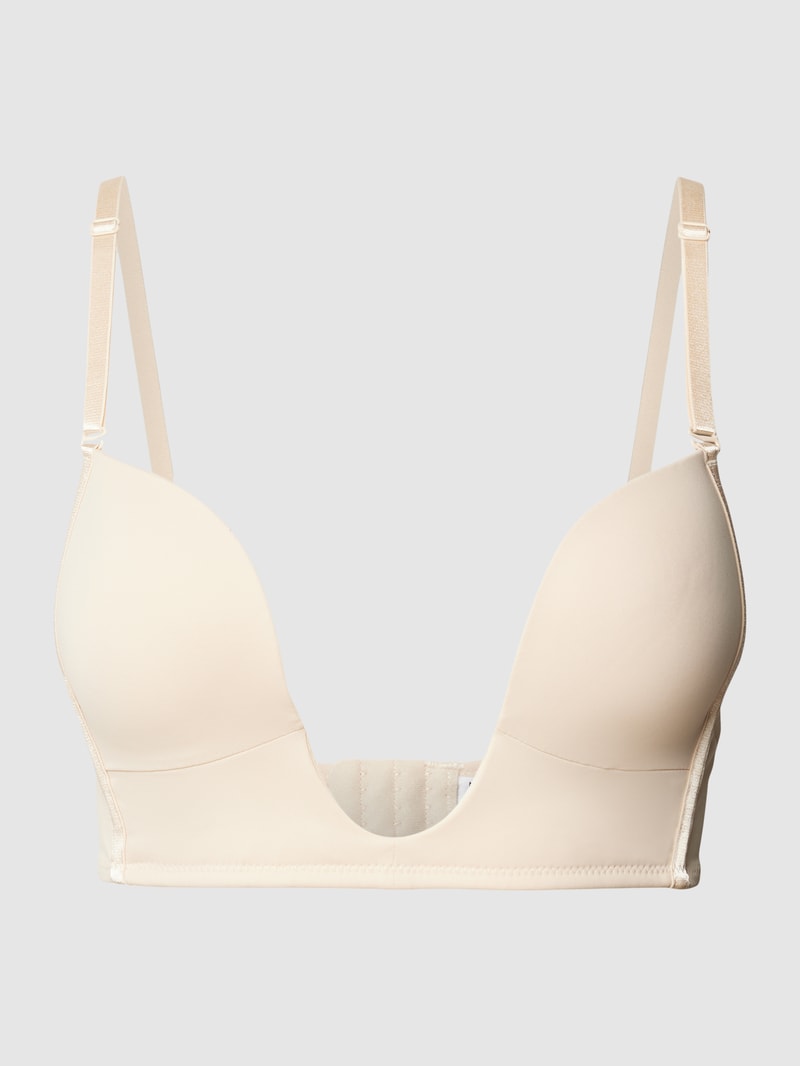 BH mit tiefem Dekolleté- und Rückenausschnitt in beige