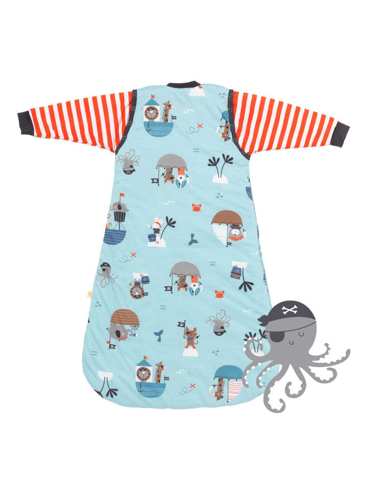 Schlummersack Babyschlafsack, 2.5 TOG in Hellblau-Rot günstig kaufen