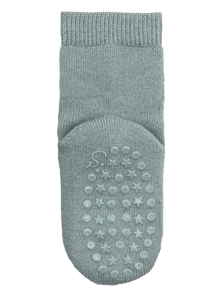 Sterntaler ABS Socken Wolle uni in sattes grün günstig kaufen