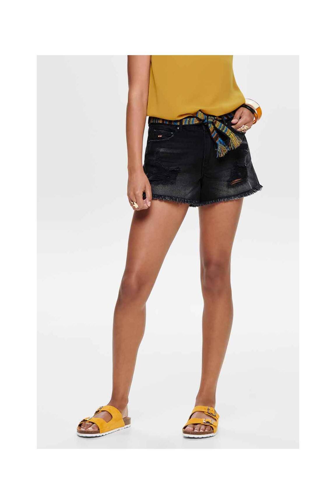 Only Shorts 1 Femme couleur noir