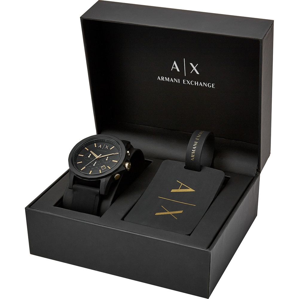 Armani Exchange Chronographe Caoutchouc Montre