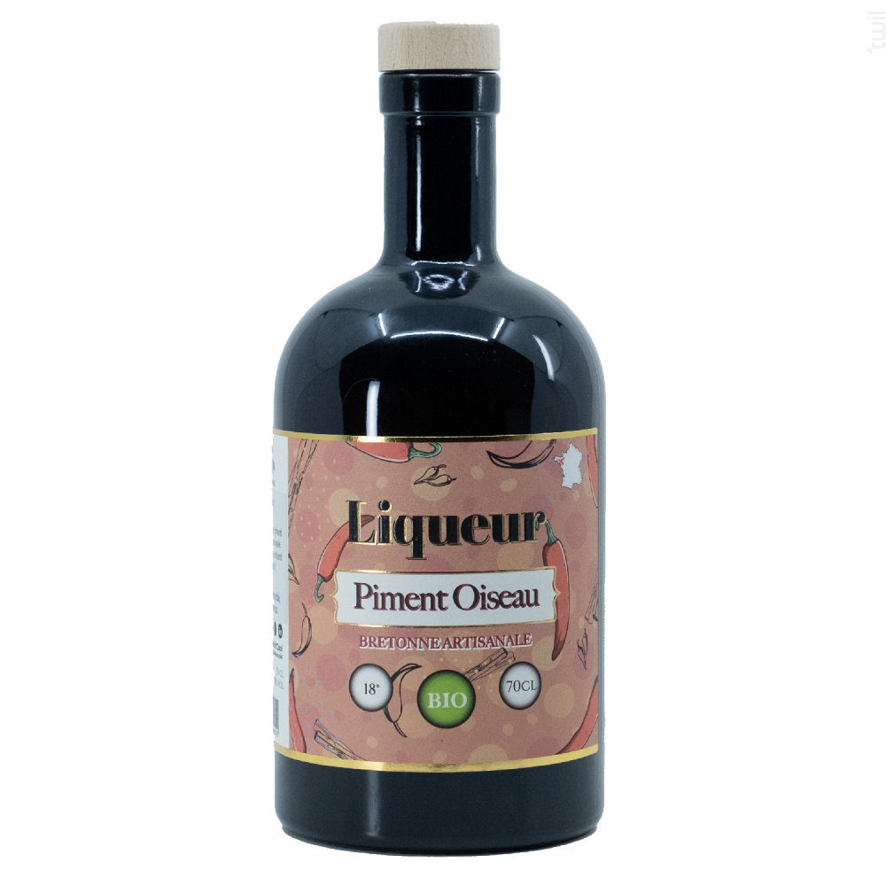 Liqueur de Piment Oiseau bio 18° 70cL Distillerie Breizh'cool