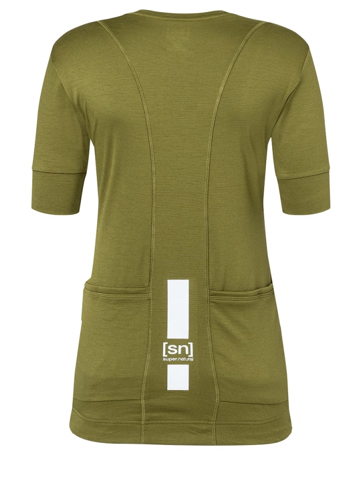 super.natural Merino Fahrradtrikot W GRAVA TEE in oliv günstig kaufen