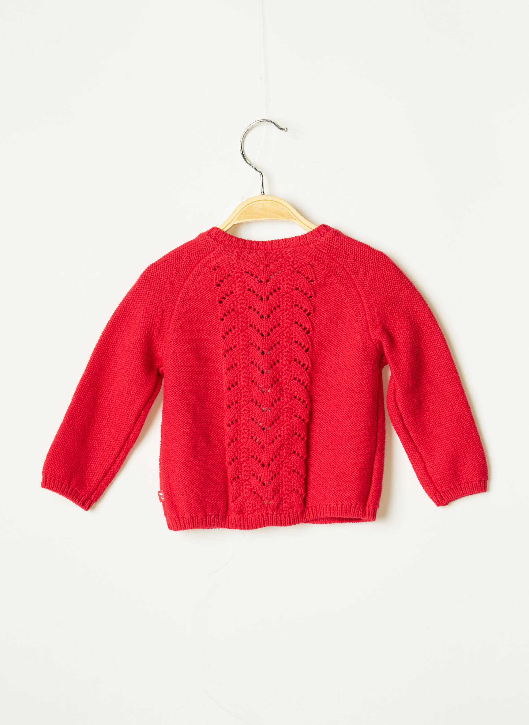 3 Pommes Fine Maille Fille couleur rouge
