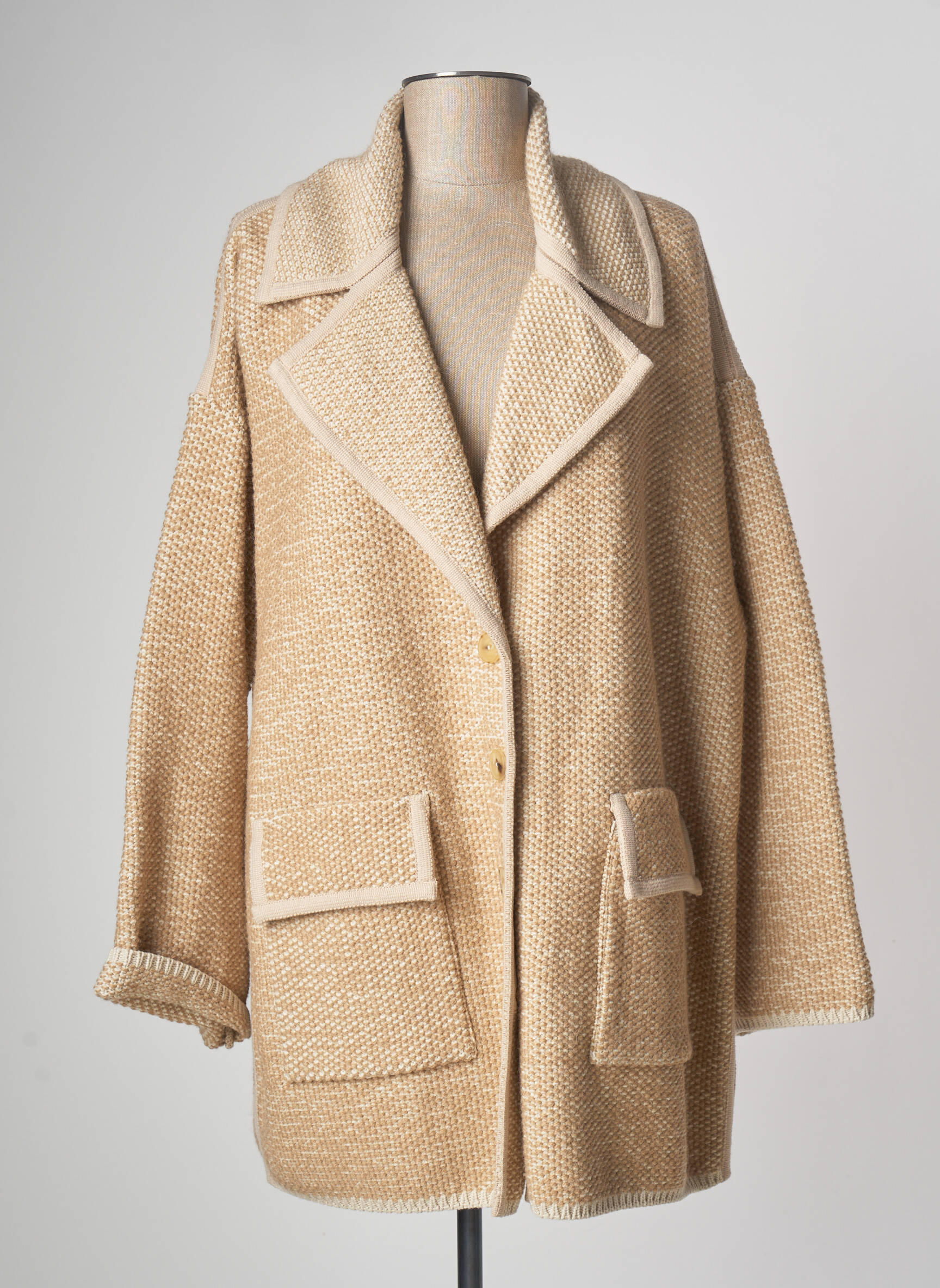 Devernois Manteaux Longs Femme couleur beige