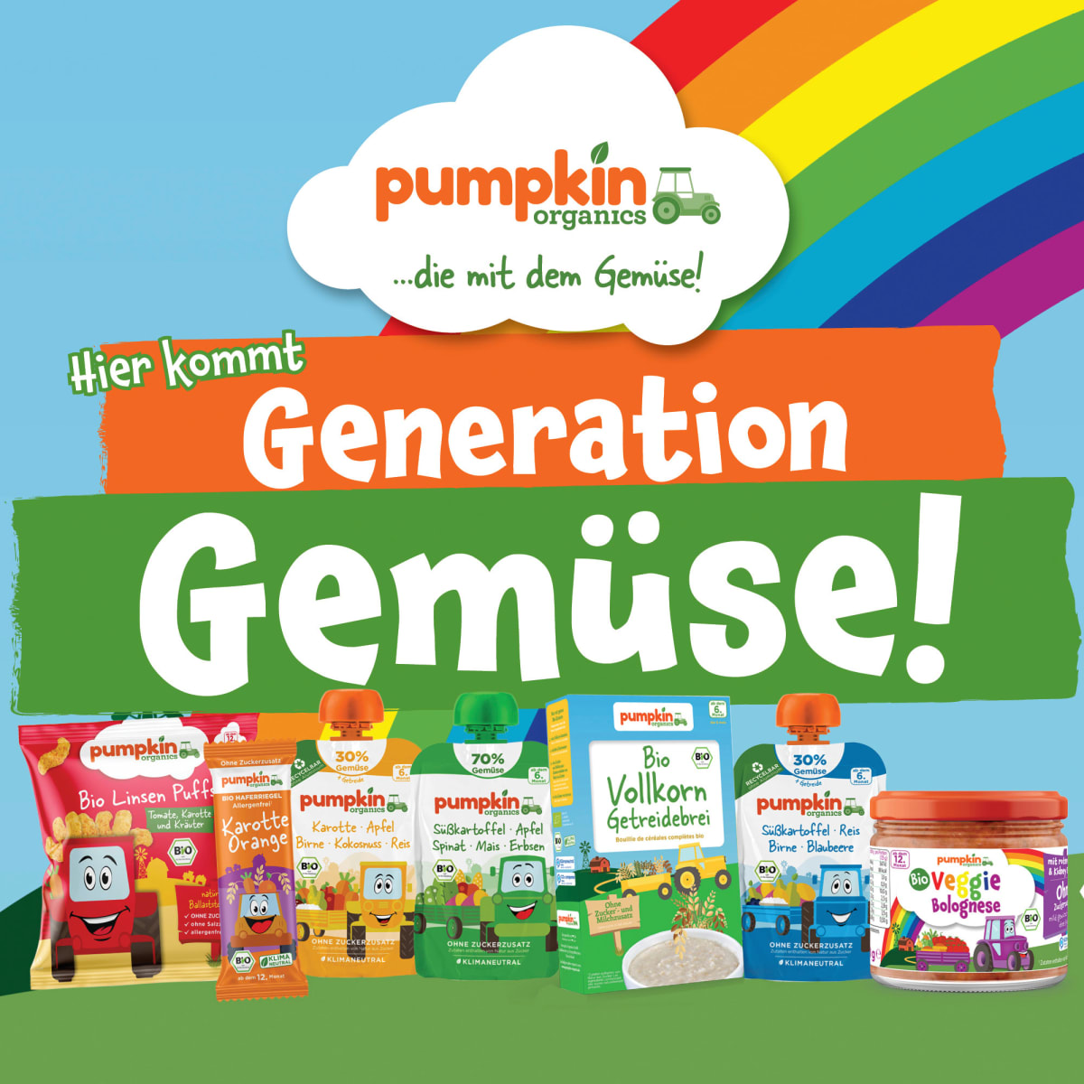 Kindersnack Mehrkorn Ringe mit Karotte & Mango, ab 8. Monaten, 20 g