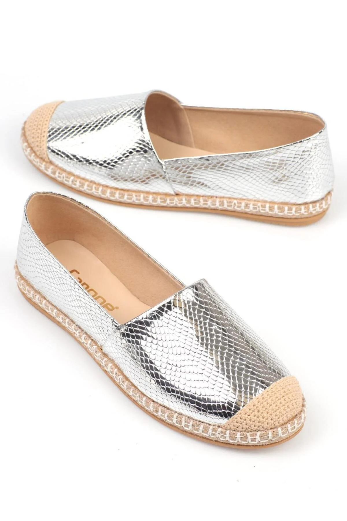 Capone Outfitters  Capone Silver Damen-Espadrille