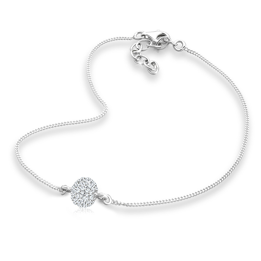 Elli Elli Bracelet de Cheville Kristalle 925 Sterling Silber Bijoux