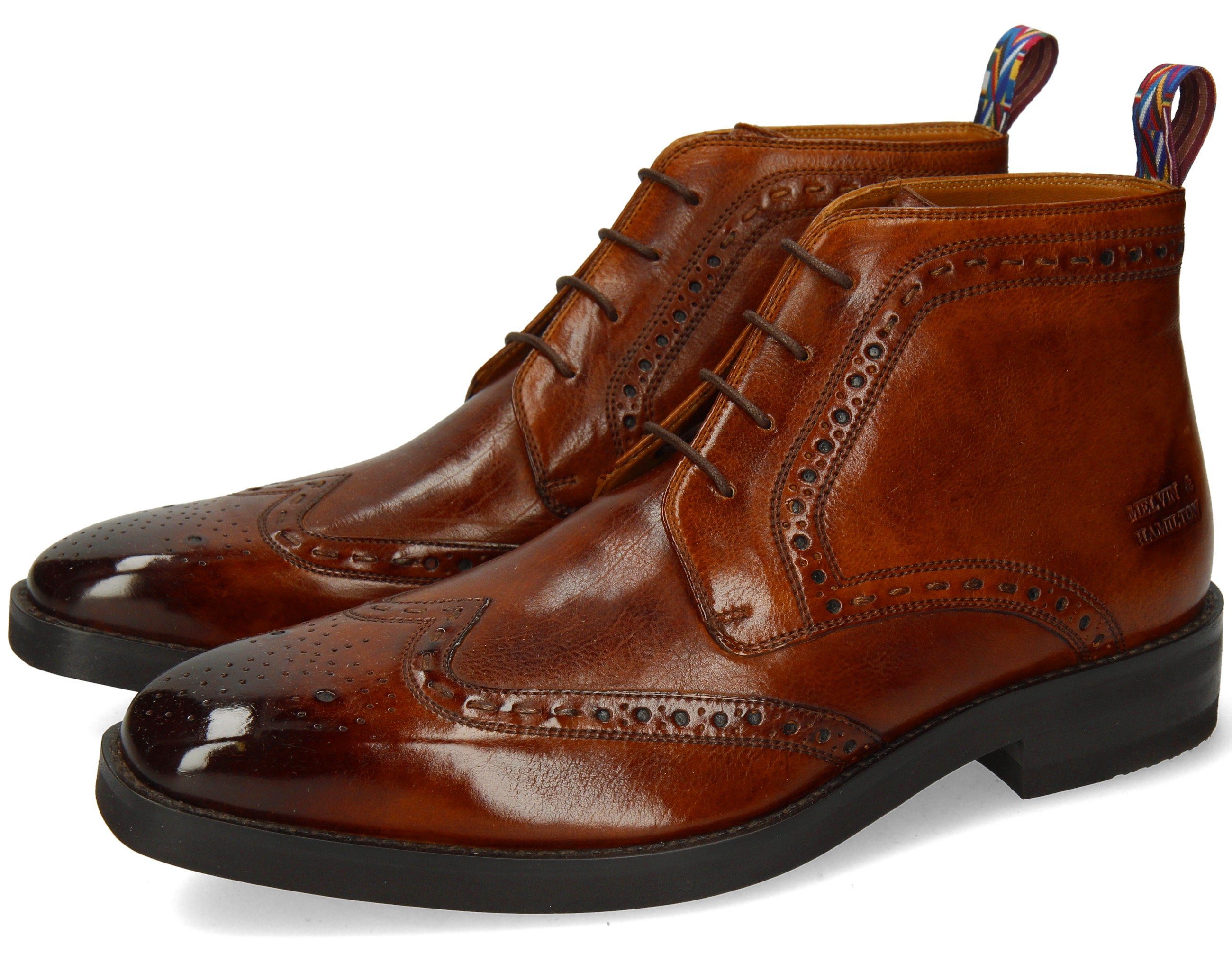 Melvin & Hamilton JEFF 7 Schnürstiefel mit Flügelkappe und Lyralochung