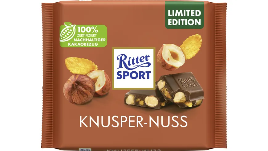 Ritter Sport Schokolade Knusper Nuss Tafel 100 g