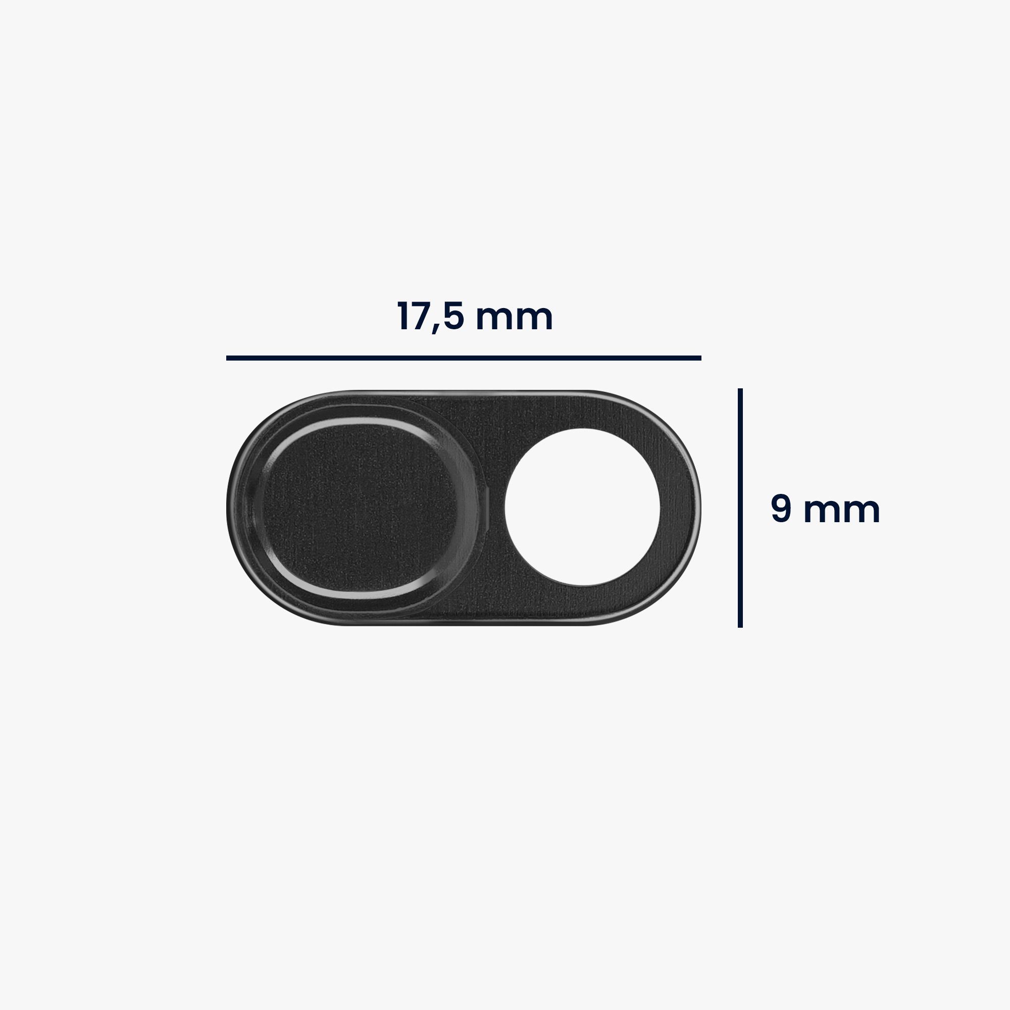 kwmobile Webcam Abdeckung für Tablet Laptop Notebook u.a. Webcam (3x Kamera Cover ultra dünn - Metall Schutz Schieber Slider)
