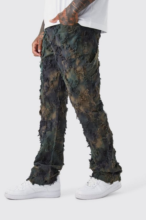 Slim-Fit Camouflage Cargo-Hose