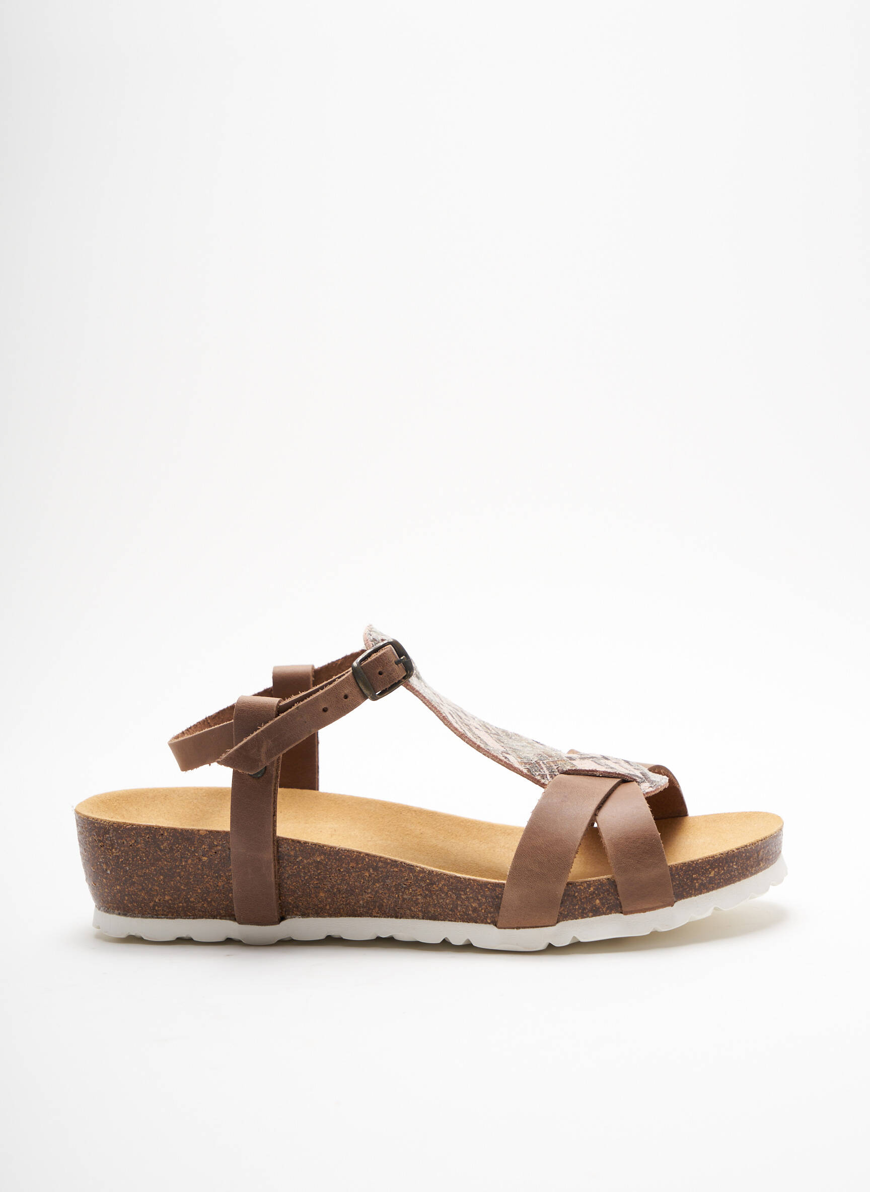Swedi Sandales Nu Pieds Femme couleur marron
