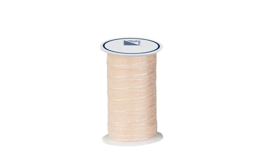 TRUBA Chiffonband mit Webkante 7mm x 5m champagner 5 m