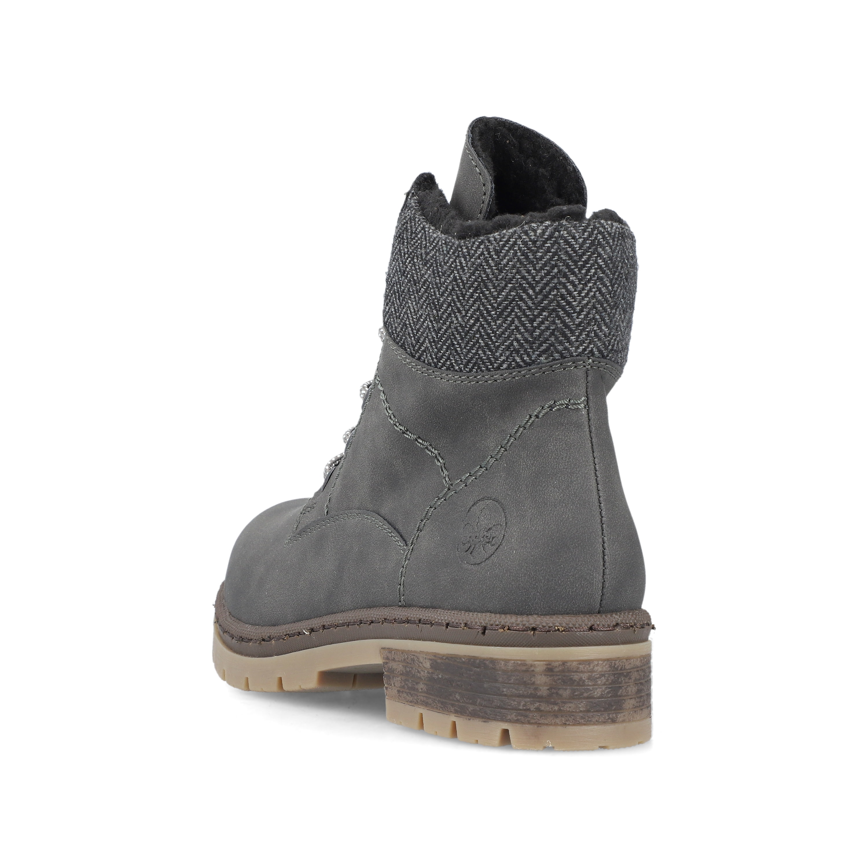 Rieker Damen Schnürstiefel asphaltgrau