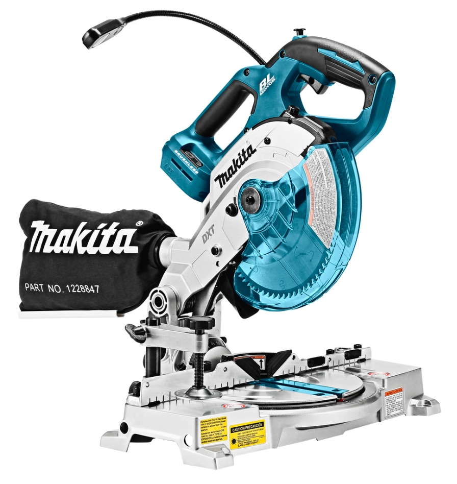 Fierăstrău circular cu mitră fără fir Makita DLS600Z 18V 165 mm fără baterii și încărcător