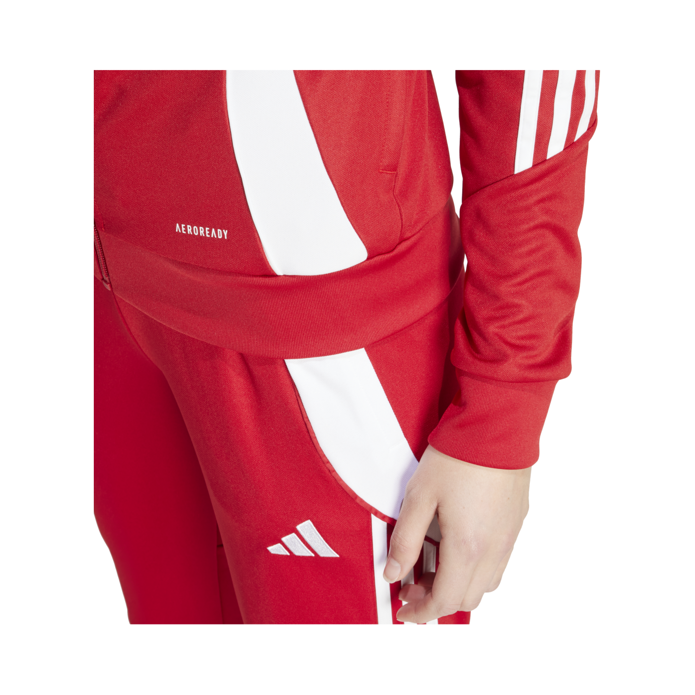 adidas Tiro 24 Trainingsjacke Damen Rot Weiss