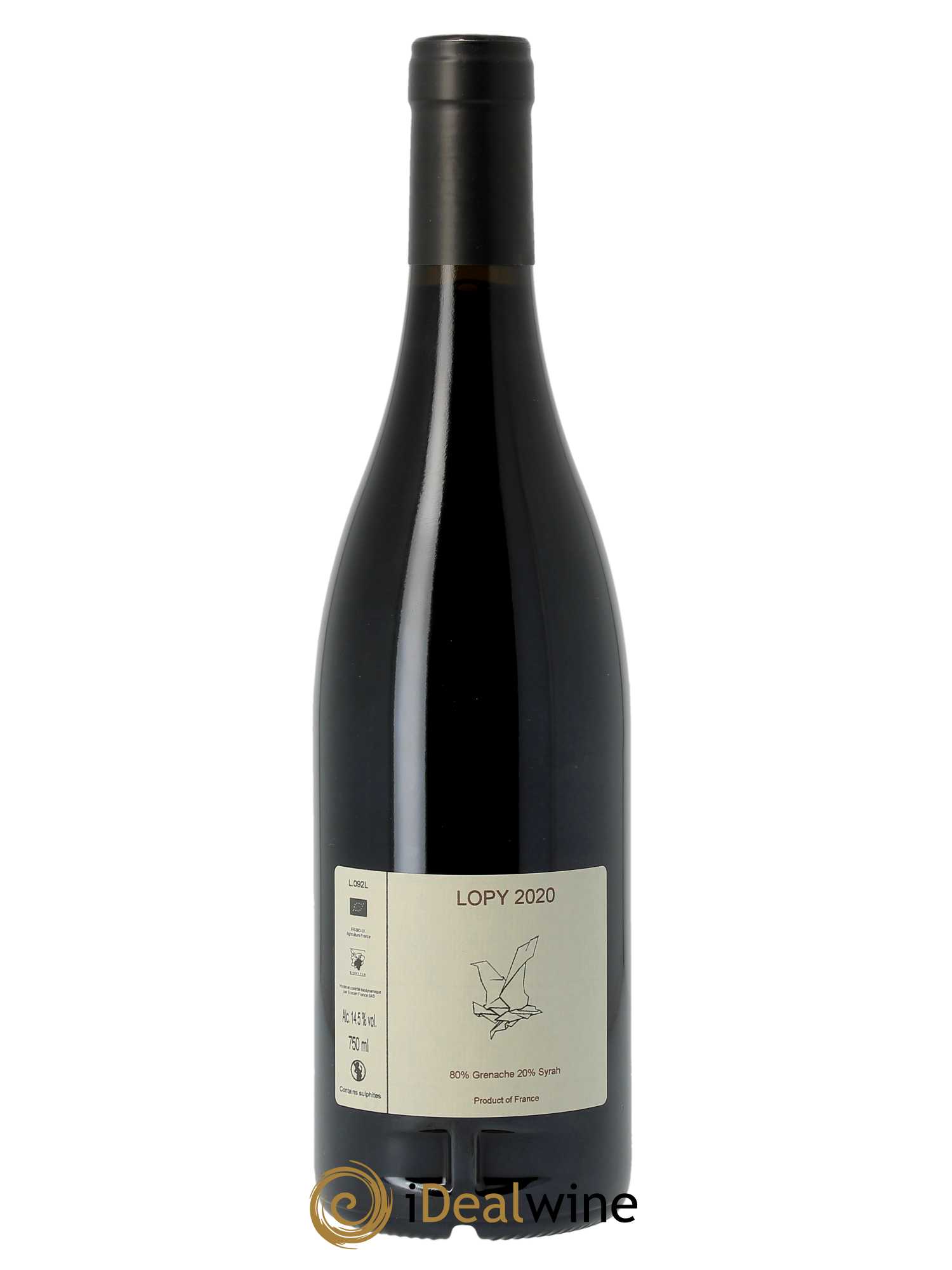 Vacqueyras Cuvée de Lopy Vieilles Vignes Le Sang des Cailloux  2020 - Lot de 1 Bouteille